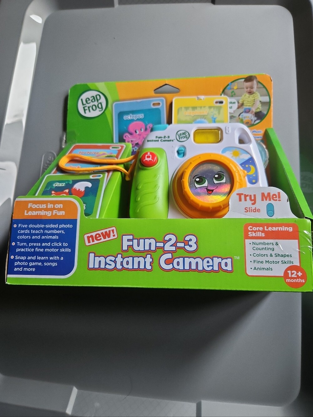 LeapFrog Fun 2 3 Instant Camera: Model 6122, Lights & Sounds, 12+ Months (New)